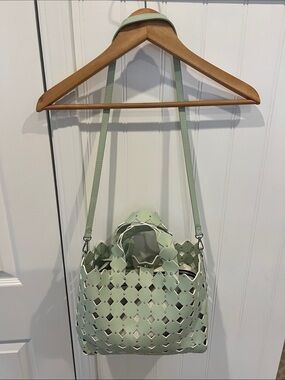 Zara Mint Cutout Shoulder Bag